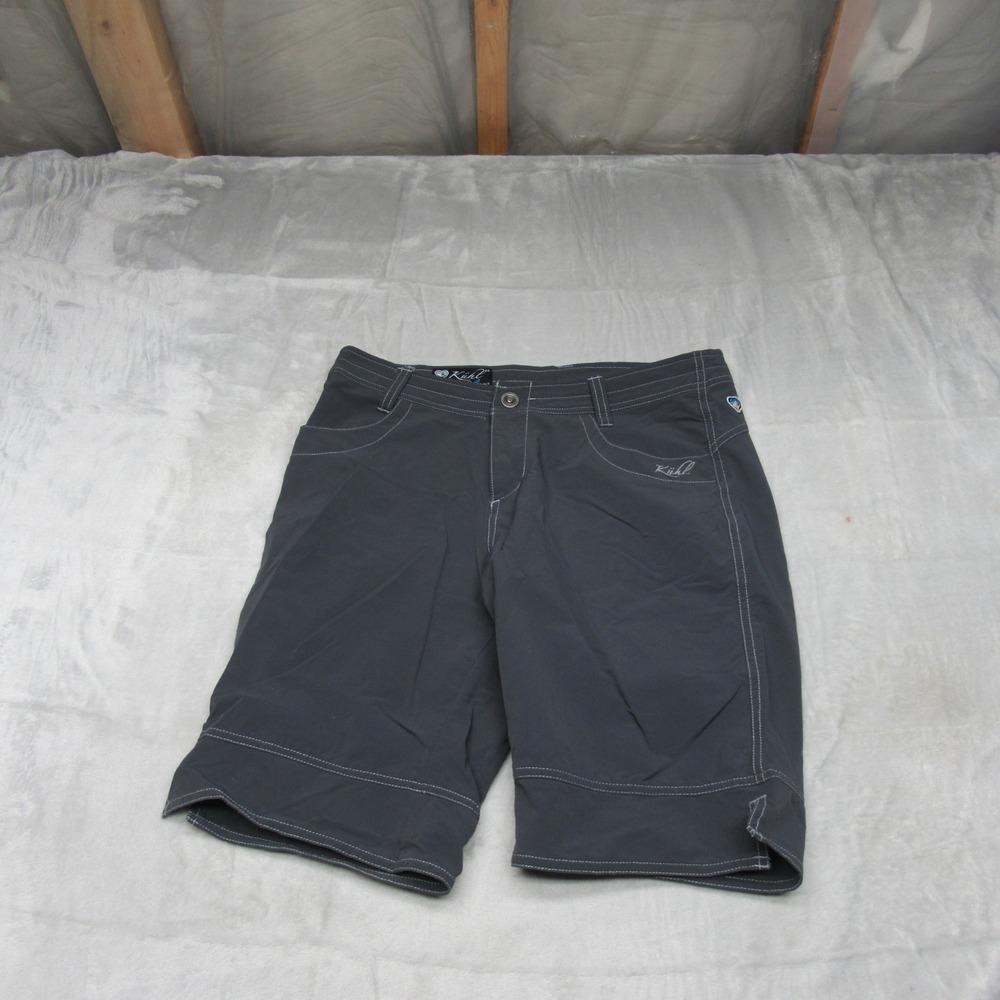 Kuhl Mountain Culture Shorts Women 10 Black Lightweight Hiking Outdoor 10" Nylon